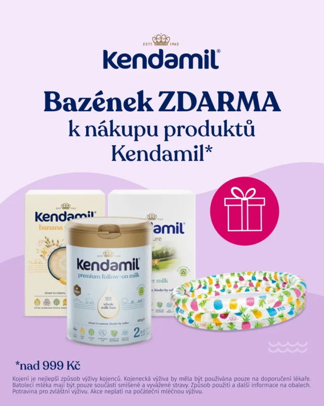Spokojené bříško a letní zábava v jednom? 💦☀️ Léto je za rohem a my v Kendamilu společně s naším ofiko e-shopem @healthfactory_cz a @healthfactopry_sk pro vás máme pořádnou nálož osvěžení a skvělých akčních cen! 

Vybavte se zásobami prémiové výživy Kendamil v min. hodnotě 999 Kč/42 € a získejte skvělý dárek pro vaše maličké 👉 nafukovací dětský bazének (132 cm). 💦

Na vybraná kojenecká mléka a kaše označené štítkem „Množstevní sleva až -25 %“ nyní získáte slevu při nákupu více kusů.

👉 2 - 3 kusy: sleva 20 %
👉 4 - 5 kusů: sleva 22 %
👉 6 a více kusů: sleva 25 %

Sleva se vám v košíku odečte automaticky. Kterou příchuť kaše nebo řadu mléka naházíte do košíku jako první? 🛒

Akce platí od 15. 6. do 21. 6. 2026, nebo do vyprodání zásob a rozdání všech dárků. Dárková akce se nevztahuje na počáteční mléčnou výživu.